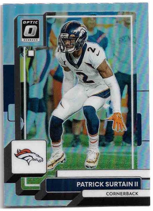 Holo Prizm PATRICK SURTAIN II 2022 Panini Donruss Optic Football