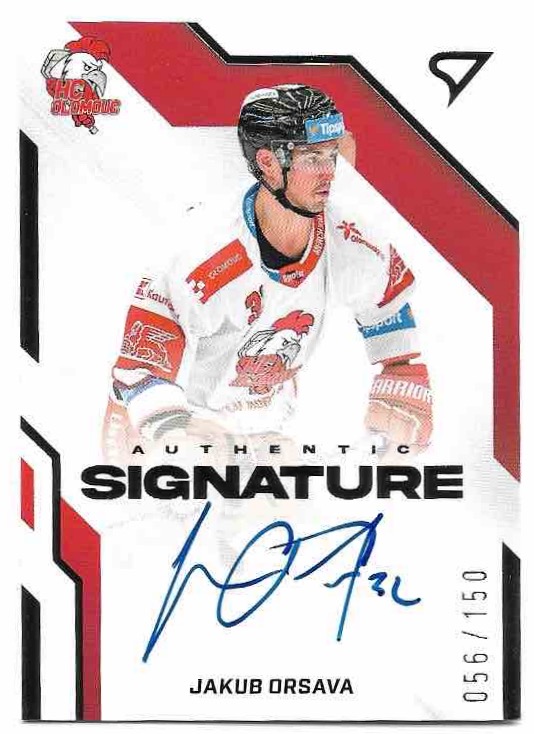 Auto Authentic Signature JAKUB ORSAVA 22-23 SportZoo ELH Serie 2 /150