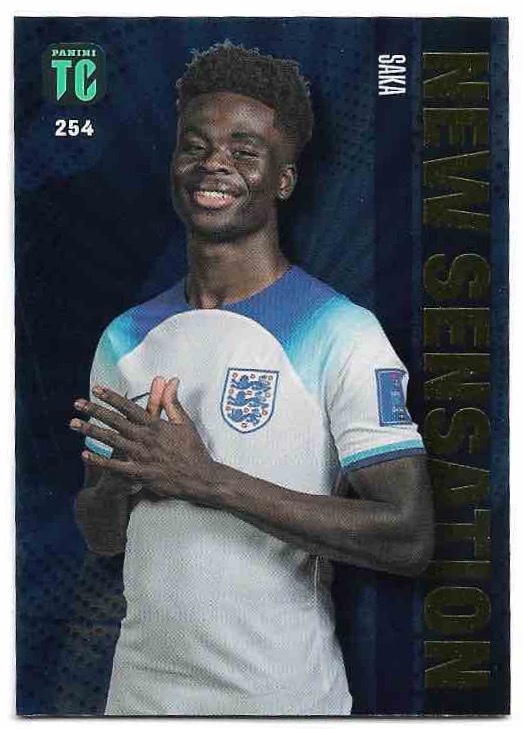 New Sensation BUKAYO SAKA 2023 Panini Top Class