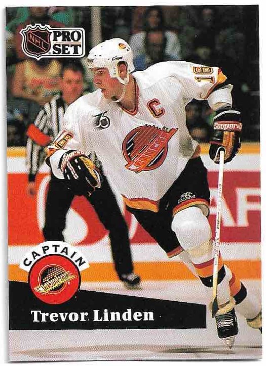 Captain TREVOR LINDEN 91-92 Pro Set