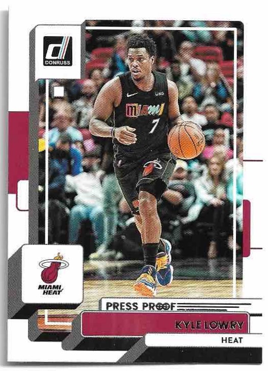 Press Proof KYLE LOWRY 22-23 Panini Donruss Basketball