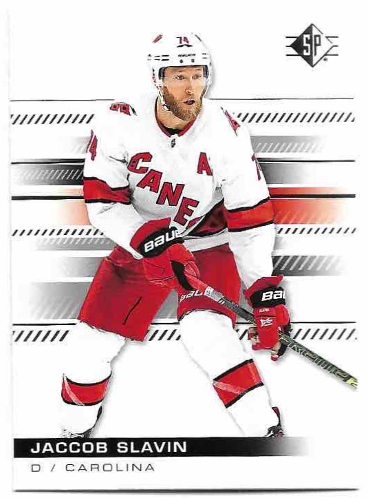 JACCOB SLAVIN 19-20 UD SP Hockey