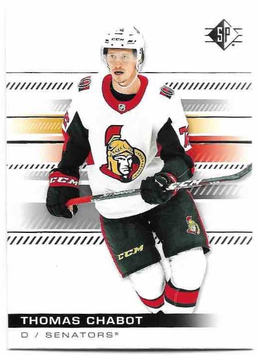 THOMAS CHABOT 19-20 UD SP Hockey