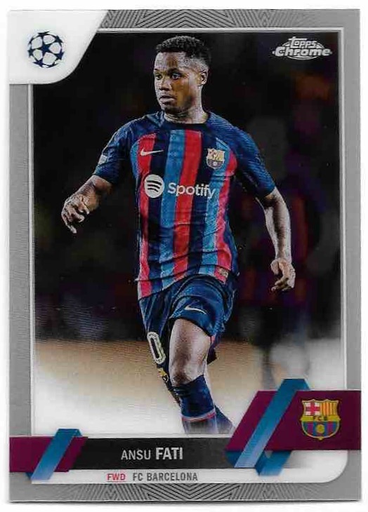 ANSU FATI 22-23 Topps Chrome UEFA CC