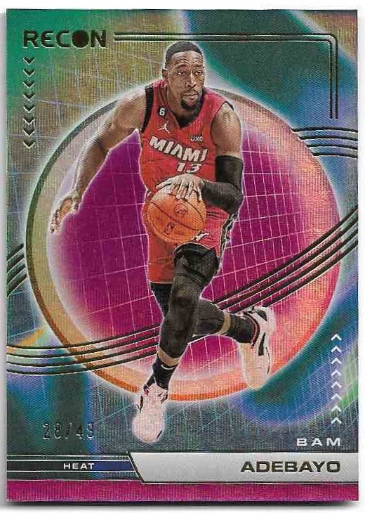 Purple BAM ADEBAYO 22-23 Panini Recon Basketball /49