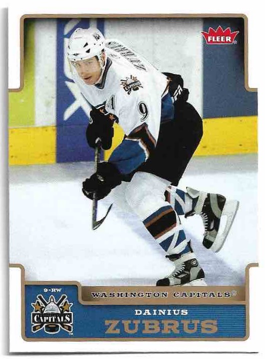 DAINIUS ZUBRUS Fleer Hockey