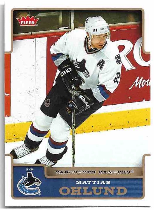 MATTIAS OHLUND 06-07 Fleer Hockey