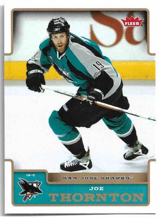 JOE THORNTON 06-07 Fleer Hockey