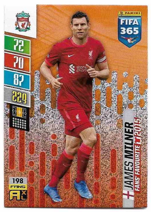 Fans Favourite JAMES MILNER 2022 Panini FIFA 365