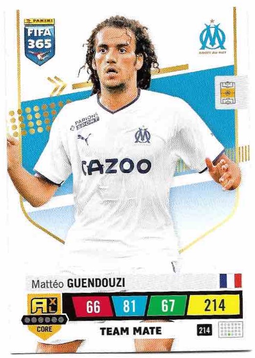 MATTEO GUENDOUZI 2023 Panini FIFA 365