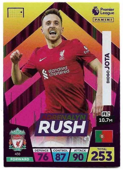 Adrenalyn Rush DIOGO JOTA 2023 Panini Adrenalyn XL Premier League