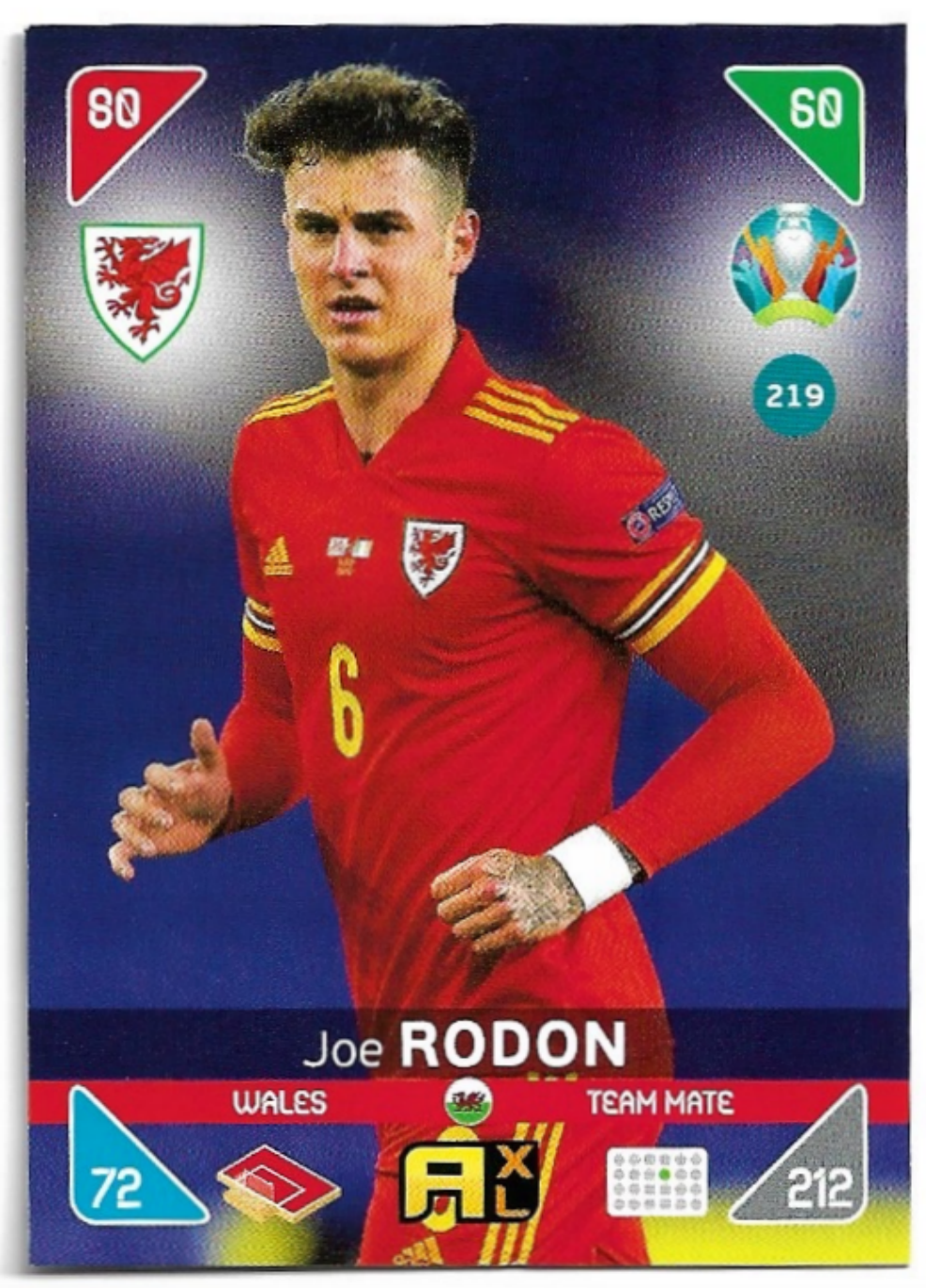 JOE RODON 20-21 Panini UEFA Euro 2020 Kick Off