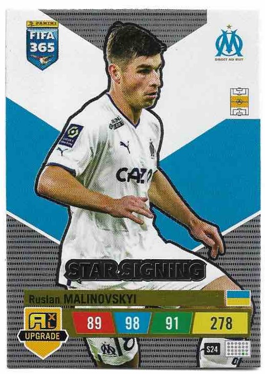 Star Signing RUSLAN MALINOVSKIY 2023 Panini FIFA 365