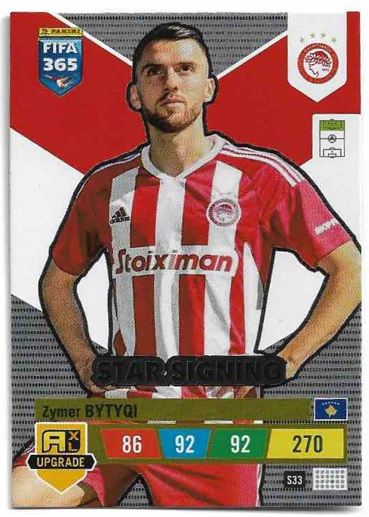 Star Signing ZYMER BYTYQI 2023 Panini FIFA 365