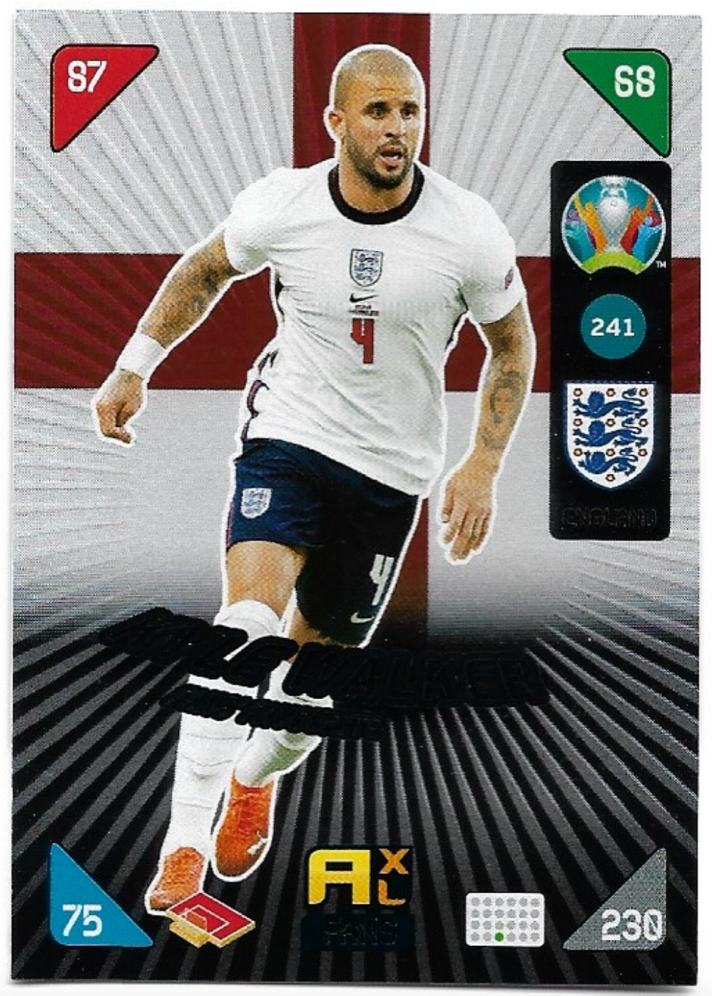 Fans' Favourite KYLE WALKER 20-21 Panini UEFA Euro 2020 Kick Off