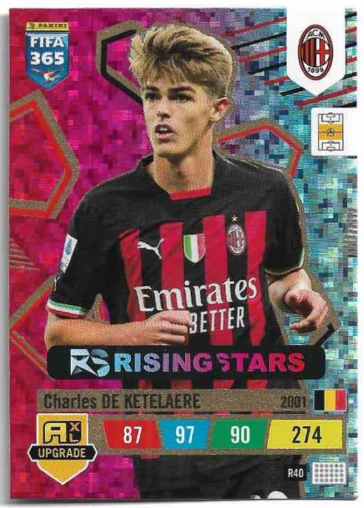 Rising Stars CHARLES DE KETELAERE 2023 Panini FIFA 365