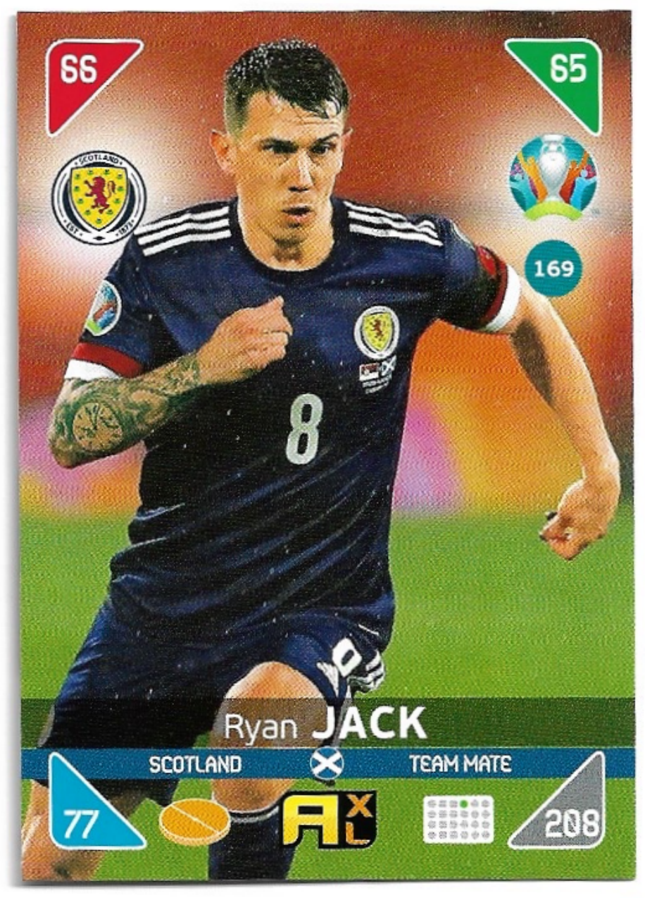 RYAN JACK 20-21 Panini UEFA Euro 2020 Kick Off