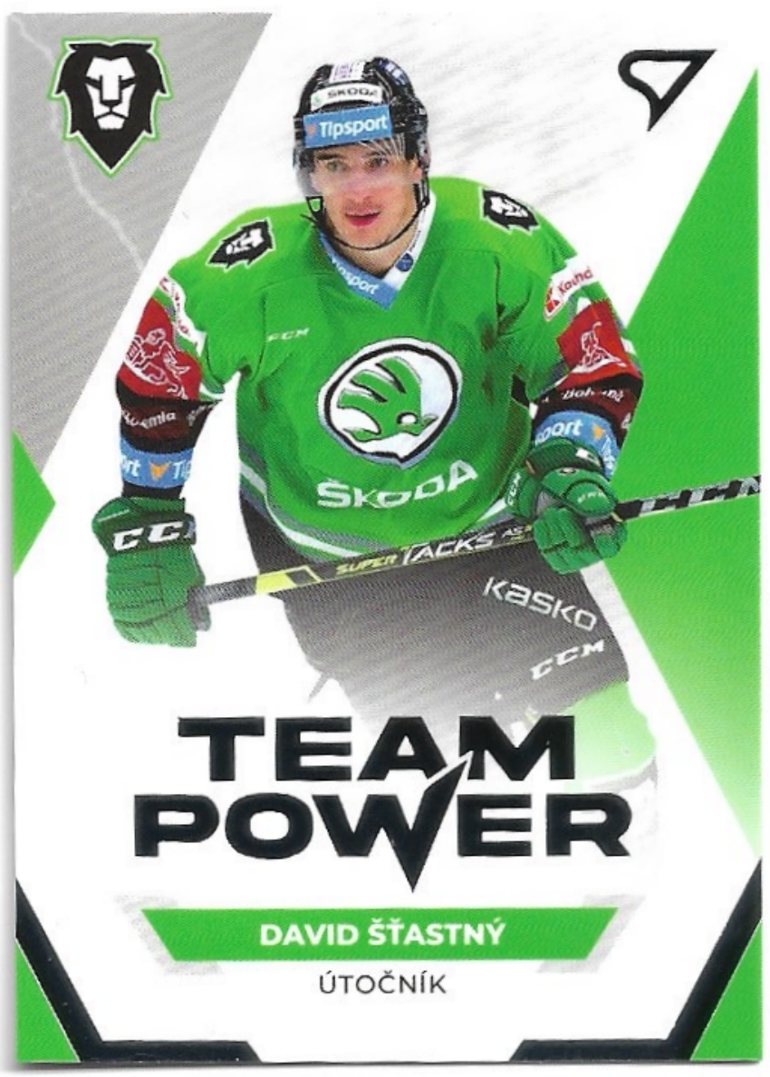 Team Power DAVID ŠŤASTNÝ 21-22 SportZoo ELH Serie 1 (naražený růžek)