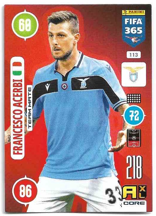 FRANCESCO ACERBI 2021 Panini FIFA 365