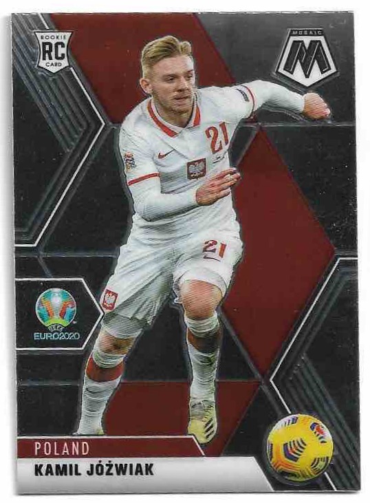 Rookie KAMIL JOZWIAK 2021 Panini Mosaic UEFA Euro Soccer