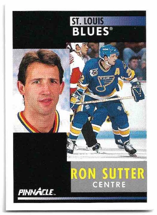 RON SUTTER 91-92 Pinnacle French