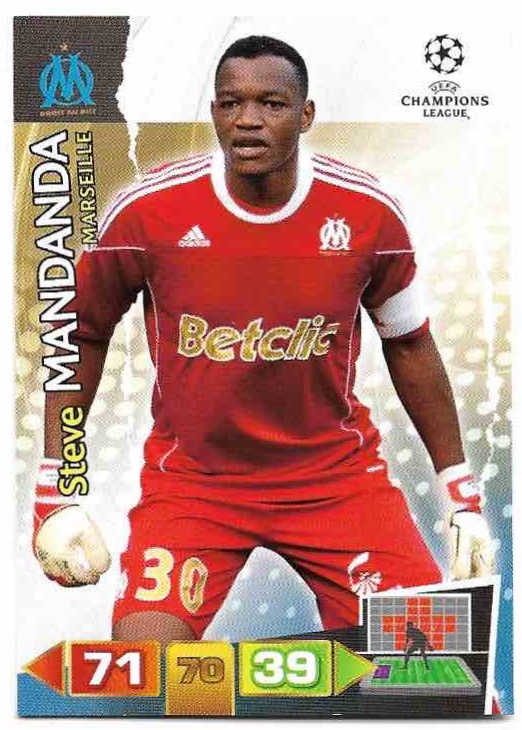 STEVE MANDANDA 11-12 Panini Adrenalyn XL CL