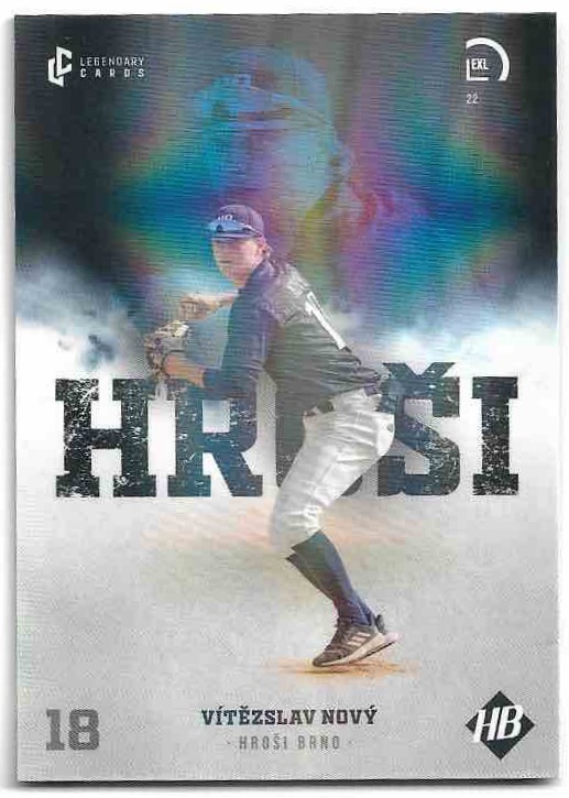 Space Rainbow VÍTĚZSLAV NOVÝ 2022 Legendary Cards CZE Baseball Extraleague 1of33