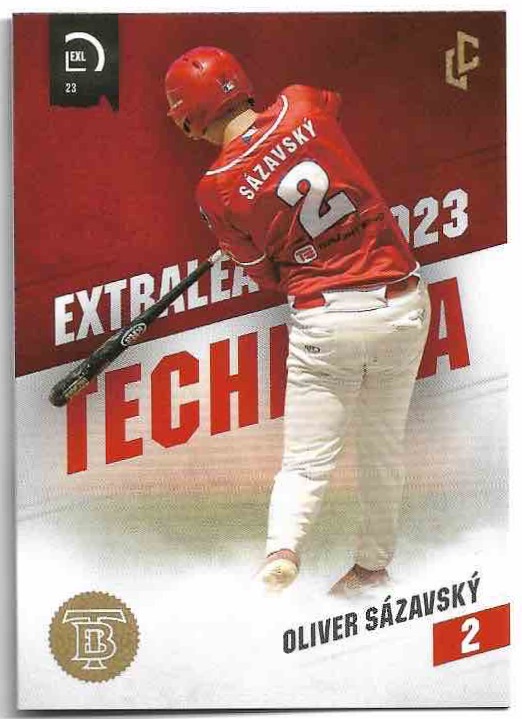 OLIVER SÁZAVSKÝ 2023 Legendary Cards CZE Baseball Extraleague
