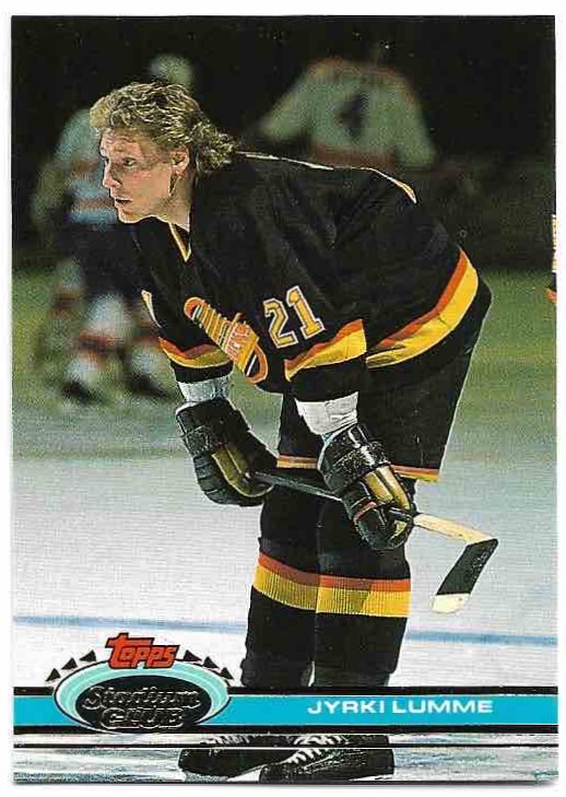 JYRKI LUMME 91-92 Topps Stadium Club