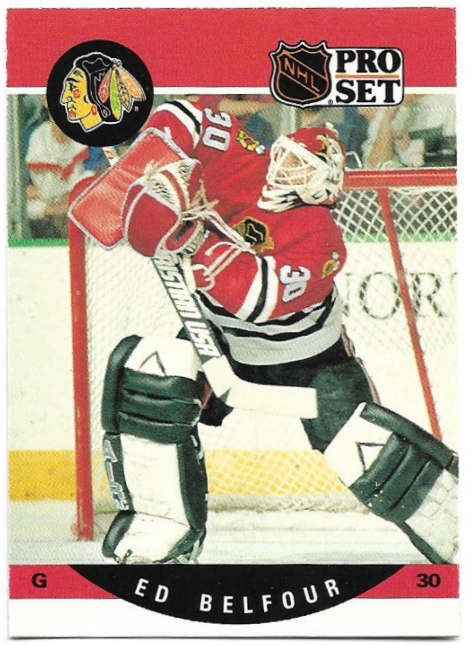 Rookie ED BELFOUR 90-91 Pro Set