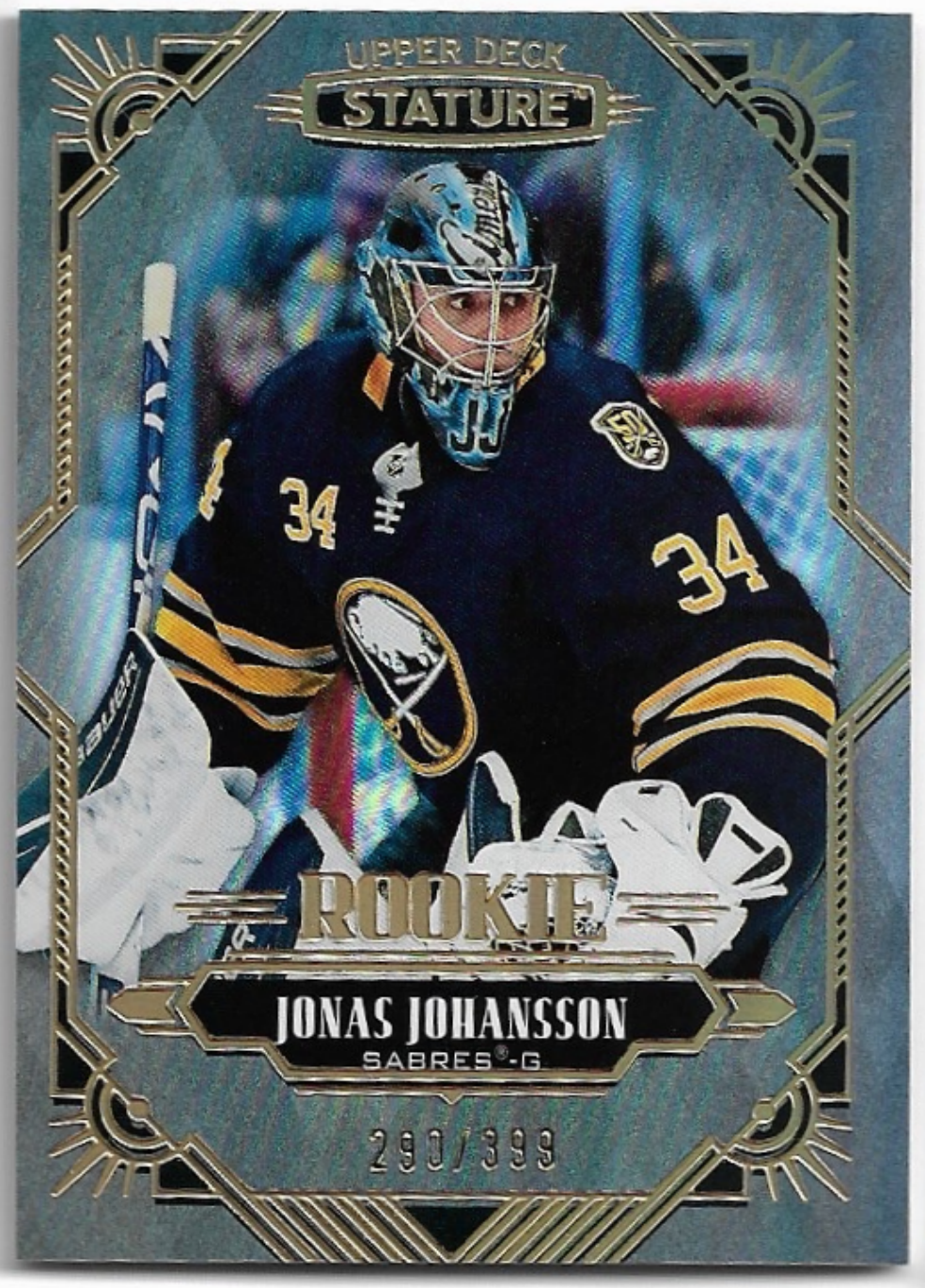 Rookie JONAS JOHANSSON 20-21 UD Stature /399