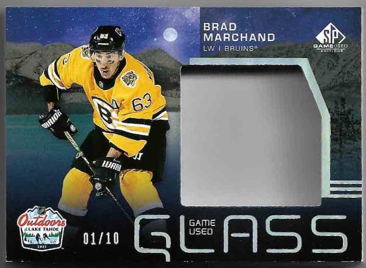 Starscape Game Used Glass BRAD MARCHAND 21-22 UD SP Game Used /10