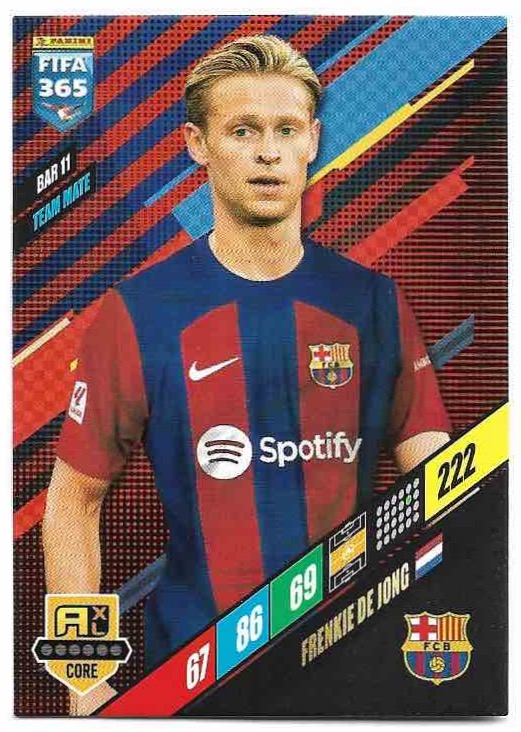 FRENKIE DE JONG 2024 Panini FIFA 365