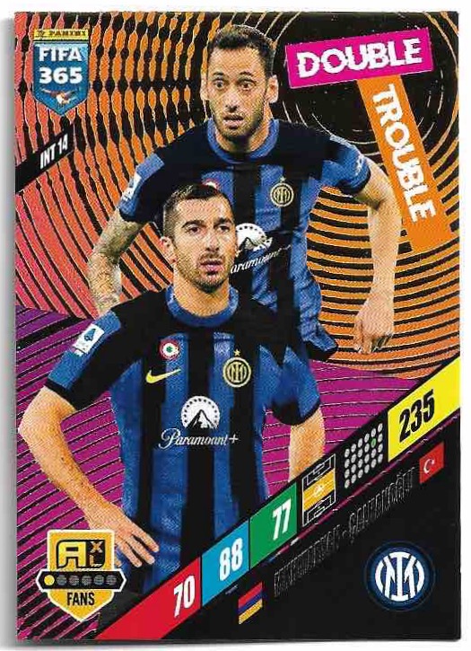 Double Trouble MKHITARYAN/CALHANOGLU 2024 Panini FIFA 365