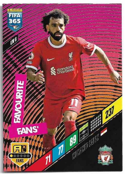 Fans Favourite MOHAMED SALAH 2024 Panini FIFA 365