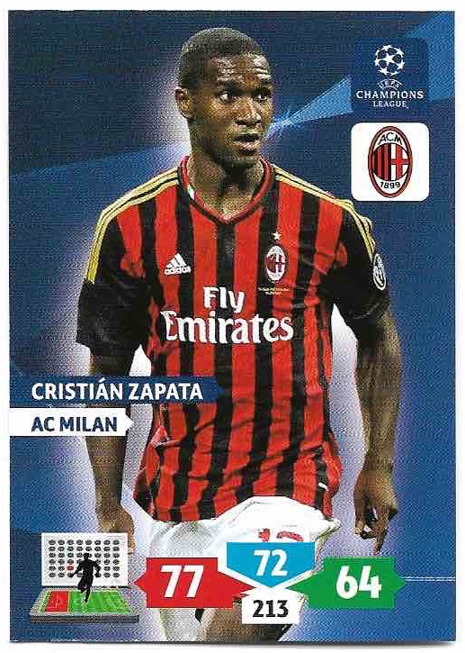 CRISTIAN ZAPATA 13-14 Panini Adrenalyn XL CL