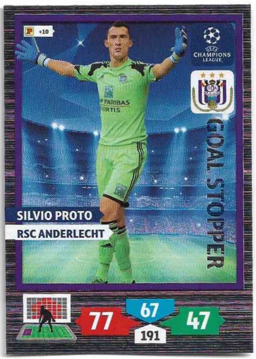 Goal Stopper SILVIO PROTO 13-14 Panini Adrenalyn XL CL