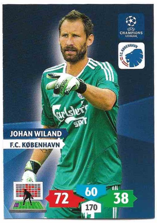 JOHAN WILAND 13-14 Panini Adrenalyn XL CL