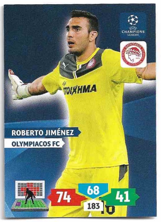 ROBERTO JIMENEZ 13-14 Panini Adrenalyn XL CL