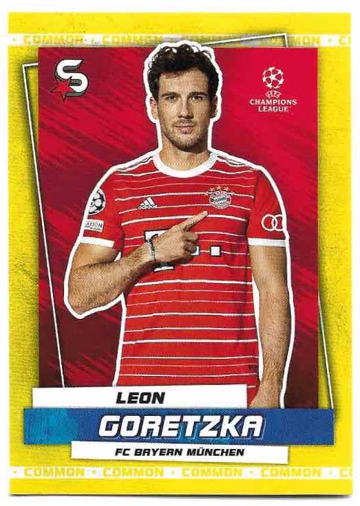 Common Yellow LEON GORETZKA 22-23 Topps UEFA Superstars