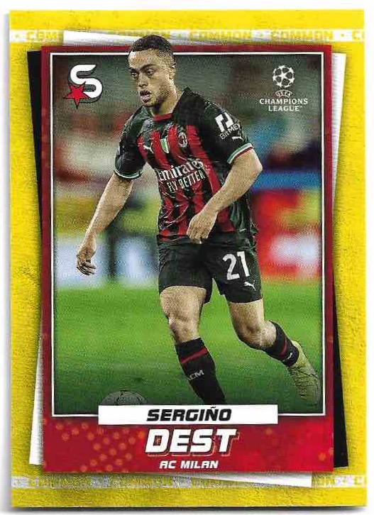 Variations Common Yellow SERGINO DEST 22-23 Topps UEFA Superstars