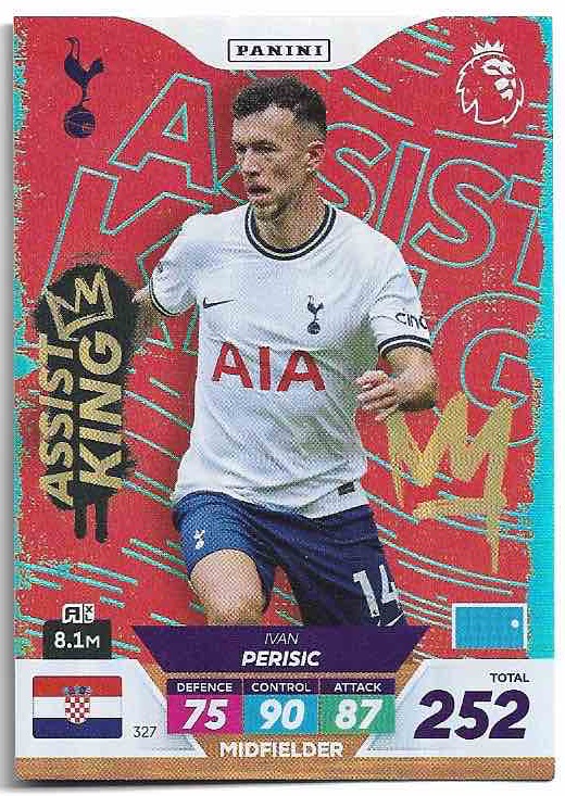 Assist King IVAN PERISIC 2023 Panini Adrenalyn XL Premier League Plus