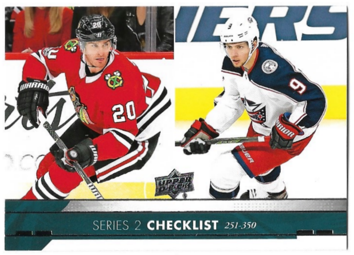 Checklist BRANDON SAAD/ARTEMI PANARIN 17-18 UD Series 2