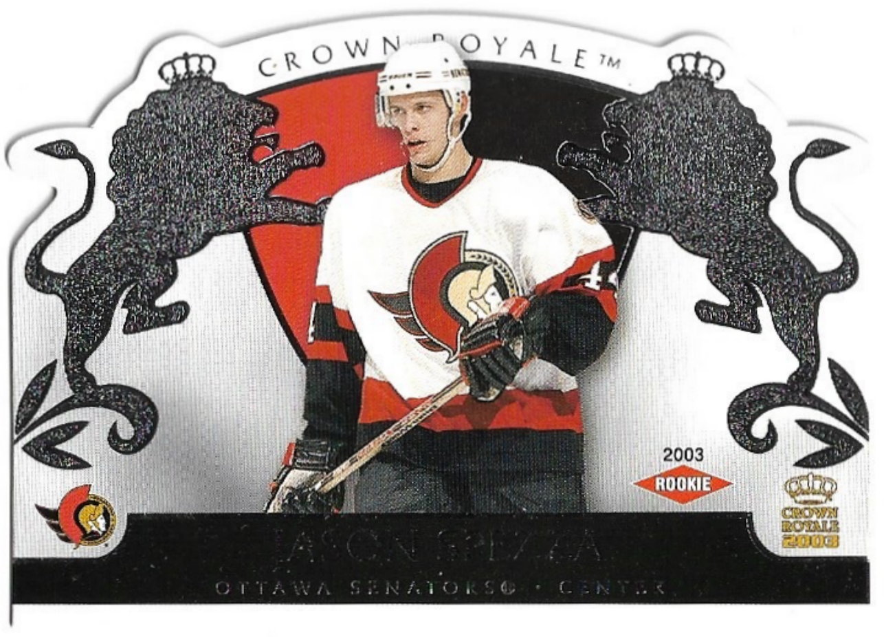 Rookie Retail JASON SPEZZA 02-03 Pacific Crown Royale