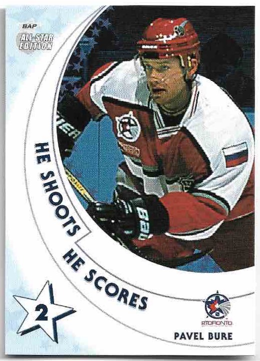 He Shoots He Scores PAVEL BURE 02-03 In the Game Be A Player All-Star Edition