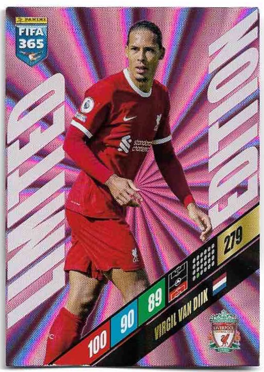 Limited Edition VIRGIL VAN DIJK 2024 Panini FIFA 365