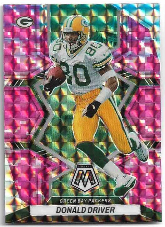 Camo Pink Prizm DONALD DRIVER 2022 Panini Mosaic Football