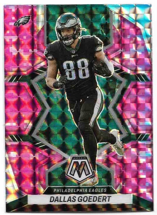 Camo Pink Prizm DALLAS GOEDERT 2022 Panini Mosaic Football