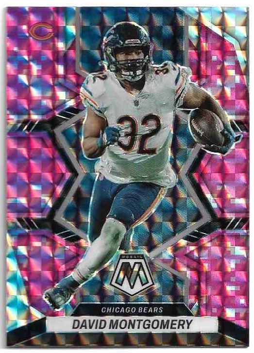 Camo Pink Prizm DAVID MONTGOMERY 2022 Panini Mosaic Football