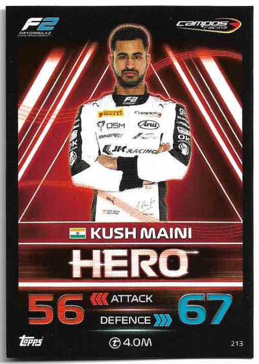 Hero KUSH MAINI 2023 Topps Turbo Attax